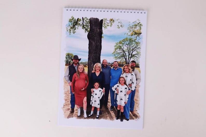 Personalisiertes Malbuch aus Fotos – 12, 24, 36, oder 48 individuelle Ausmalseiten + farbiger Umschlag, Geschenk zum Muttertag, personalisiertes Geschenk für die Familie Bild 9