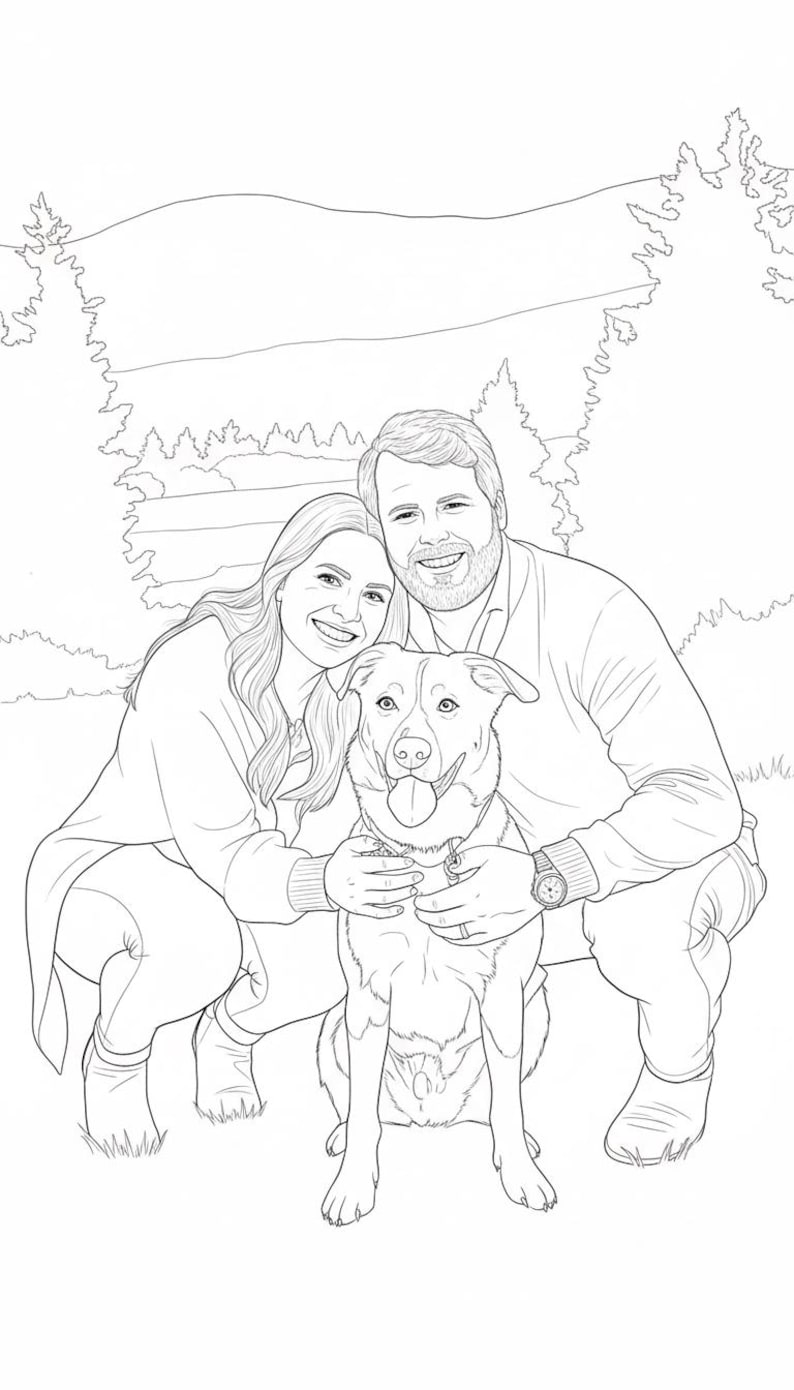 Personalisiertes Malbuch aus Fotos – 12, 24, 36, oder 48 individuelle Ausmalseiten + farbiger Umschlag, Geschenk zum Muttertag, personalisiertes Geschenk für die Familie Bild 14