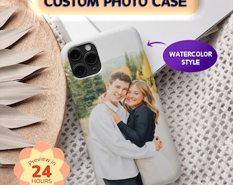 Custom Photo Phone Case Tough iPhone 17 16 15 14 Pro Max Picture Collage Case Personalized Anniversary Gift Couple Pet Photo Cover