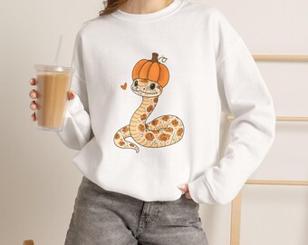 Pumpkin Spice Snake Sweatshirt | Halloween Snake Crewneck