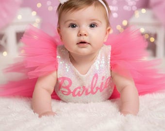 Barbie Inspired Dress for Girls/Barbie Inspired Costume for Babies