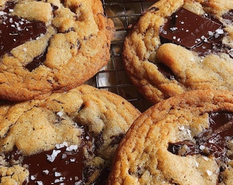 Receta de galletas de chispas de chocolate estilo panadería: Descarga instantánea en PDF