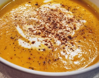 Creamy Roasted Butternut Squash Soup Recipe | Instant Digital Download PDF
