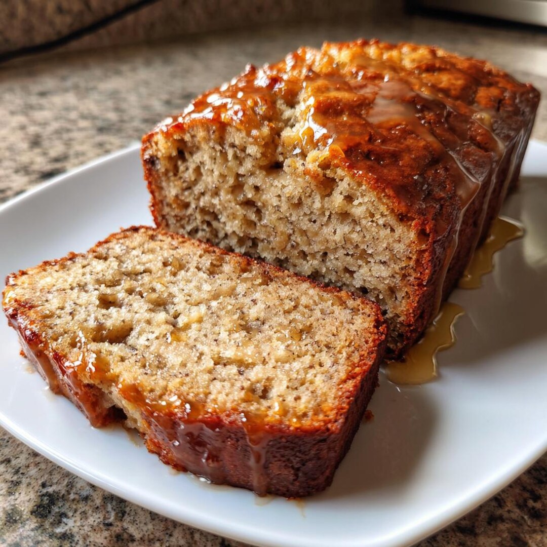Honey Banana Bread Recipe Printable Recipe Card Digital Download