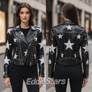 Y2k Leather Jacket - Etsy