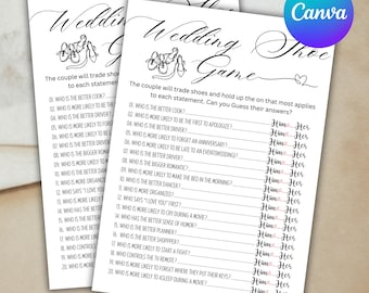 Minimalist Bridal Shower Game Bundle: Floral, Editable (Instant Download, Canva Editable)