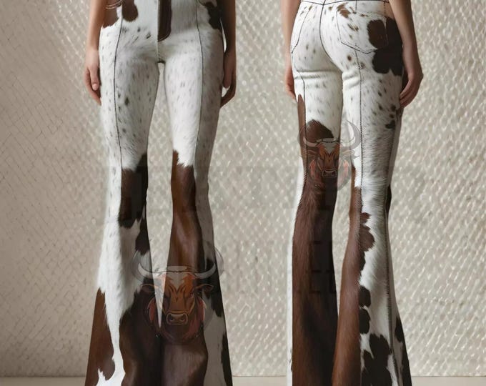 Handmade Cowhide Leather Pants: Western Style