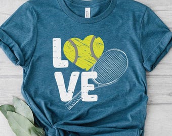 Tennis Shirt For Women, Tennis Love Shirt, Tennis Gifts, Tennis Mom T-Shirt, Sports Mom Apparel, Tennis Coach Gift, Table Tennis Player Gift