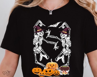 Dancing Skeleton Shirt, Halloween Party Dancing Funny Halloween, Skeleton Shirt, Halloween Party Shirt, Halloween Costume,Halloween Skeleton