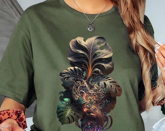 Monstera Leaf Shirt, Plant Shirt, Gift for Plant Lover, Plant Mom Gift, Plant Tee, House Plant Shirt, Plant Lady Shirt, Monstera Tee Shirt