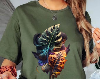 Watercolor Monstera Shirt, Plant Lady Shirt, Plant Mama Crewneck, Plant Mama Gift, Plant Mom Shirt, Plant Shirt, Plant Lover Shirt,Plant Tee