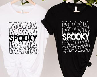 Halloween Couple Shirts, Spooky Mama Dada Shirts, Momster Dadcula Shirt, Matching Halloween Shirts, Cute Couples Halloween, Family Matching