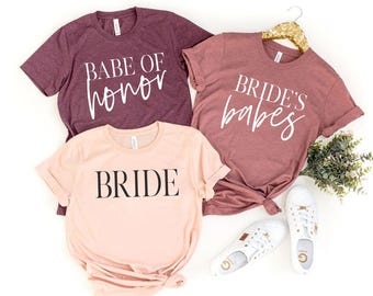 Brides Babes Bachelorette Party Shirt, Bride T-Shirt, Bridesmaid Gifts, Bridesmaid Shirt, Bridal Party Shirts, Wedding Shirt, Bride Shirt