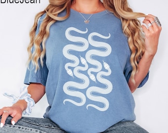 Comfort Colors® Snake T-shirt, Reptile Shirts, Pet Lover Gift, Animal Lover, Hiking Shirt, Kawaii Snake Shirt, Reptile Decor, Snake Shirt