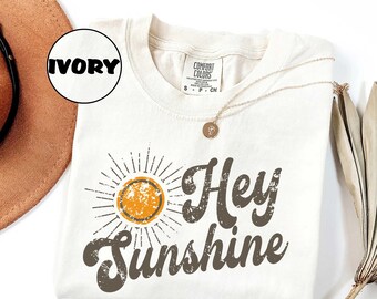 Comfort Colors® Sunshine Shirt, Cute Summer Shirt For Women, Sunshine Doodles, Teacher Shirt, Good Vibes Tee, Sunny Days Ahead, Shine Bright