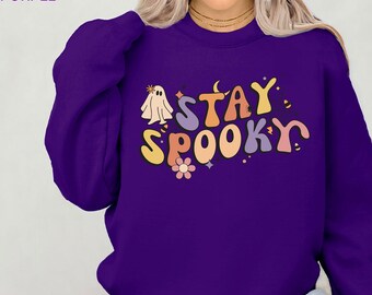 Retro Halloween Sweatshirt, Vintage Ghost Halloween Shirt, Retro Fall Shirt, Fall Tee Halloween Shirt, Cute Ghost Shirt, Halloween Costume