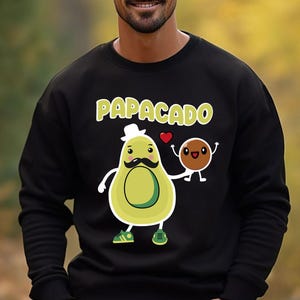 Papacado Sweatshirt, Pregnancy Announcement Sweatshirt, Avocado Dad Shirt, Pregnancy Reveal Shirt, Funny Avocado Shirt, Baby Shower Gift