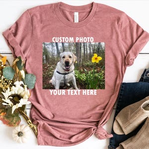 Your Photo Shirt, T-shirt Picture, T-shirt Photo, Custom T-shirt Picture Women, Custom T-Shirt Graphic, Your Photo and Any Text, Tee T-shirt