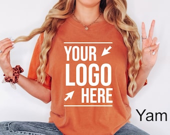 Comfort Colors®Custom Logo Design, Company Logo, Team Logo, Personalized Logo Shirt, Your Logo Here, Your Text Here,Create Your Graphic Logo