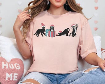 Christmas Shirt, Christmas Cat Shirt, Christmas Shirt, Meowy Christmas Shirt, Cat Lover Shirt, Merry Christmas Shirt, Gift For Christmas Tee