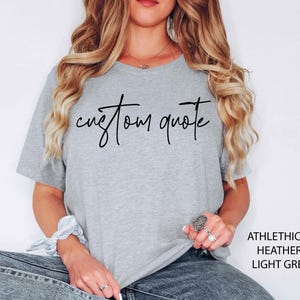 Custom Shirt, Custom Text T-Shirt, Personalized Shirt, Personalized T-shirt, Custom Gifts, Custom Text Gift, Customizable Shirt, Custom Text