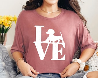 Dachshund Shirt, Dog Valentine Shirt, Dachshund Mama Shirt, Dachshund Owner Gift, Dachshund Mom Shirt, Dachshund T-Shirt, Gift for Dachshund
