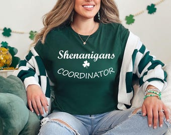 Shenanigans Coordinator Shirt, Matching St Patricks Day Shirts, St Patrick's Day Shirt, Irish Shirt, Lucky Shirt, Drinking Shirts, Women Tee