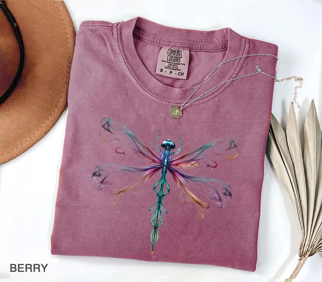 Comfort Colors® Bright Golden Dragonfly Shirt, Comfort Colors Cute ...
