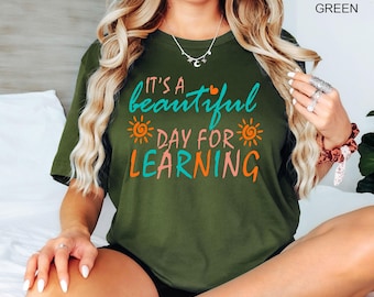 Teacher Shirt, It's a Perfect Day For Learning Tee, Team Teacher Tee, Learning Shirt,Teach Love Inspire Shirt,Teacher Shirt,Gift For Teacher