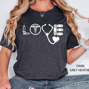 Love Nurse Shirt, Nurse T-shirt, Nurse Tees, Cute Nurse Shirts, Nurse Appreciation Gift, Nurse Gift Idea, Nurses Week Gift, Gift For Nurse
