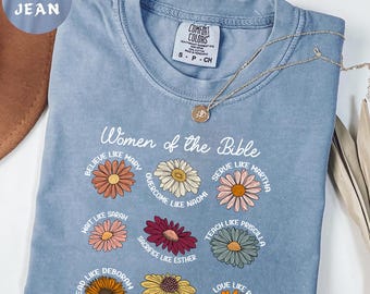 Comfort Colors® Religious Woman of the Bible Shirt, Bible Women T-Shirt, Bible Shirt, Comfort Colors Christian Tee, Religious Women Gift Tee