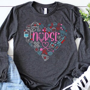 Love Nurse Shirt, Nurse T-Shirt, Nurse Tees, Cute Nurse Shirts, Nurse Appreciation Gift, Nurse Gift Idea, Nurses Week Gift, Nurse Shirt Tee