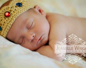 Newborn His Majesty Crown crochet pattern