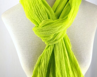 Chartreuse 100% katoenen gaasstof van gemiddelde dikte, Accent 071