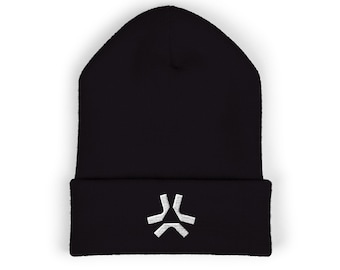 Abstract Cuffed Beanie
