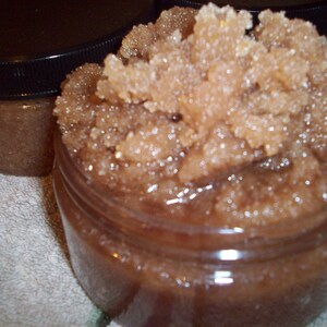 Chocolate Vanilla Body Sugar Scrub: All Natural Cocoa Butter