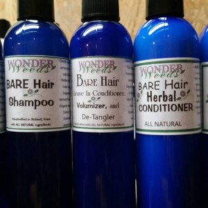 ALL NATURAL,  2 Herbal Hair Conditioners, 2 Shampoos, 1 Leave In Conditioner Set