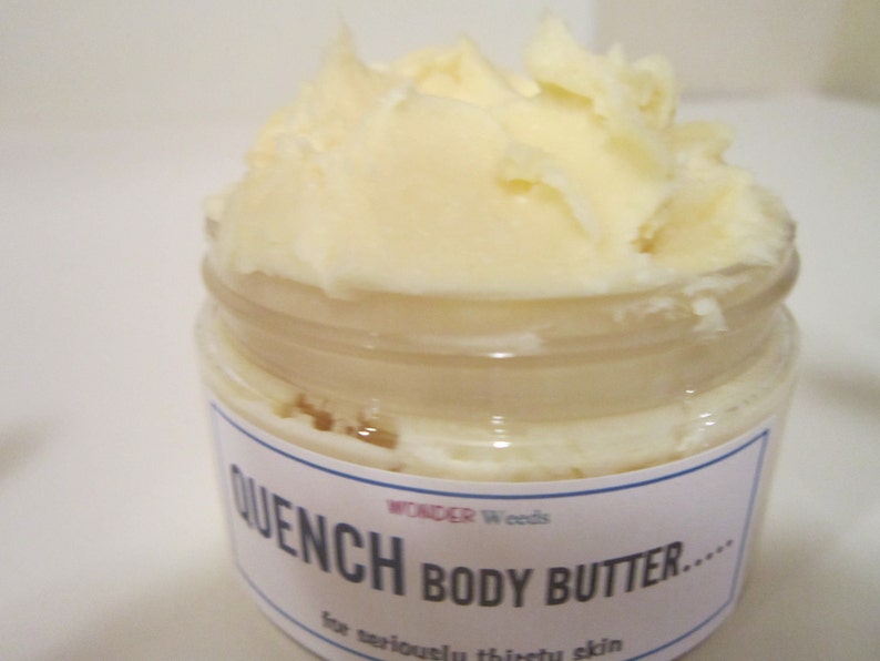 QUENCH Body Butter for Seriously Thirsty Skin, 90% Certified ORGANIC Butters and Oils, Large Size image 2