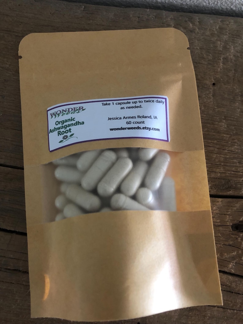 Organic Ashwagandha Capsules image 1