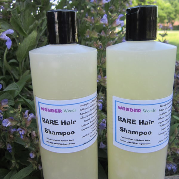16oz, ALL Natural Handcrafted Shampoo, NO Synthetic/Artificial Ingredients, Works Awesome, Best Seller, Customer favorite