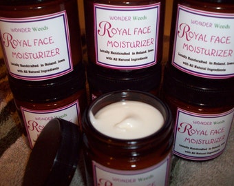 Royal Face Moisturizer: All Natural, Sensitive Skin Cream (1oz)