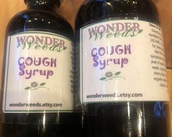 All Natural Cough Syrup, organic elderberries, wild cherry bark, alcohol free