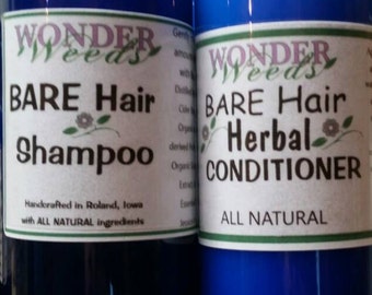 8oz Set, TRULY All Natural Herbal Shampoo & Conditioner, Customer Favorites