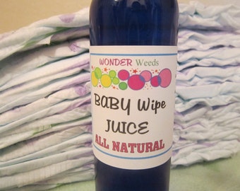 Concentrated ALL NATURAL Baby Wipe Juice, Just add water