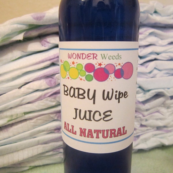 Concentrated ALL NATURAL Baby Wipe Juice, Just add water