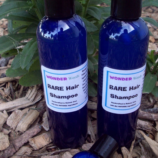 ALL Natural Handcrafted Shampoo 8oz, NO Synthetic/Artificial Ingredients, Works Awesome, Best Seller