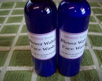 2oz Flower Water Face Wash- GENTLE & GREAT for ALL face types