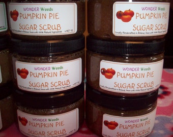 JUMBO 16 oz, Pumpkin Pie Sugar Scrub, ALL Natural, Ultra thick and moisturizing, Organic Sugar and Pumpkin Butter