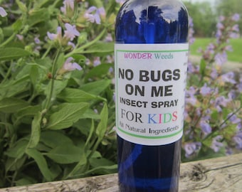 Organic Bug Spray for Kids: All Natural, Deet-Free - 4 oz