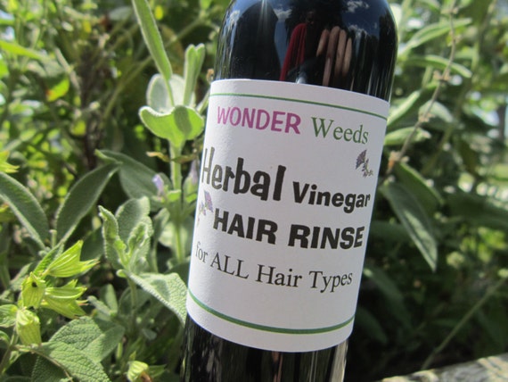 Herbal Hair Rinse: Organic Botanicals for Dandruff & Itchy Scalp